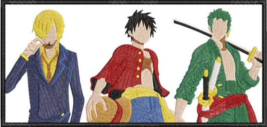 Luffy, Zoro, Sanji Inspired Patch
