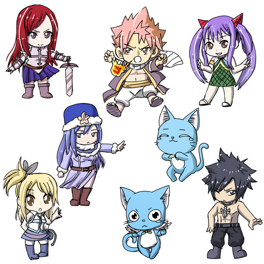 Fairy Tail Chibi Stickers