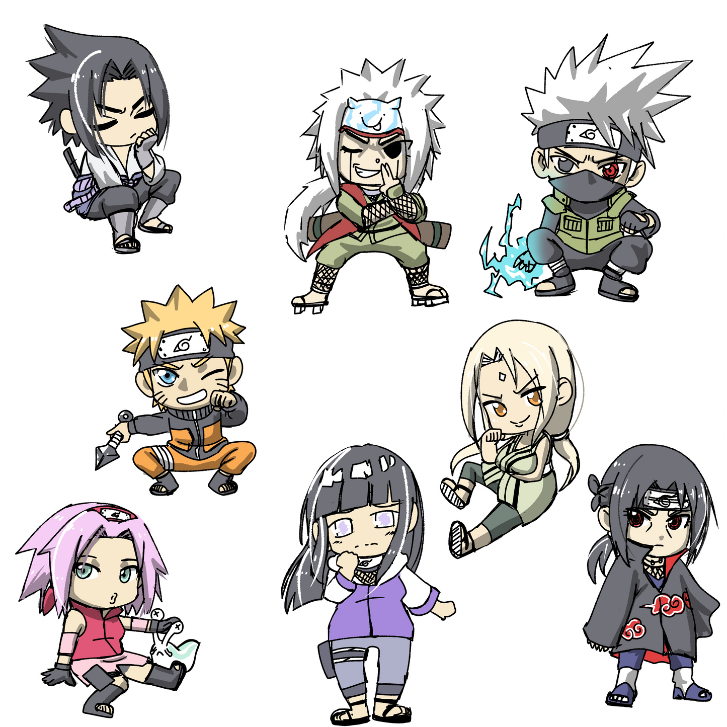 Naruto Chibi stickers