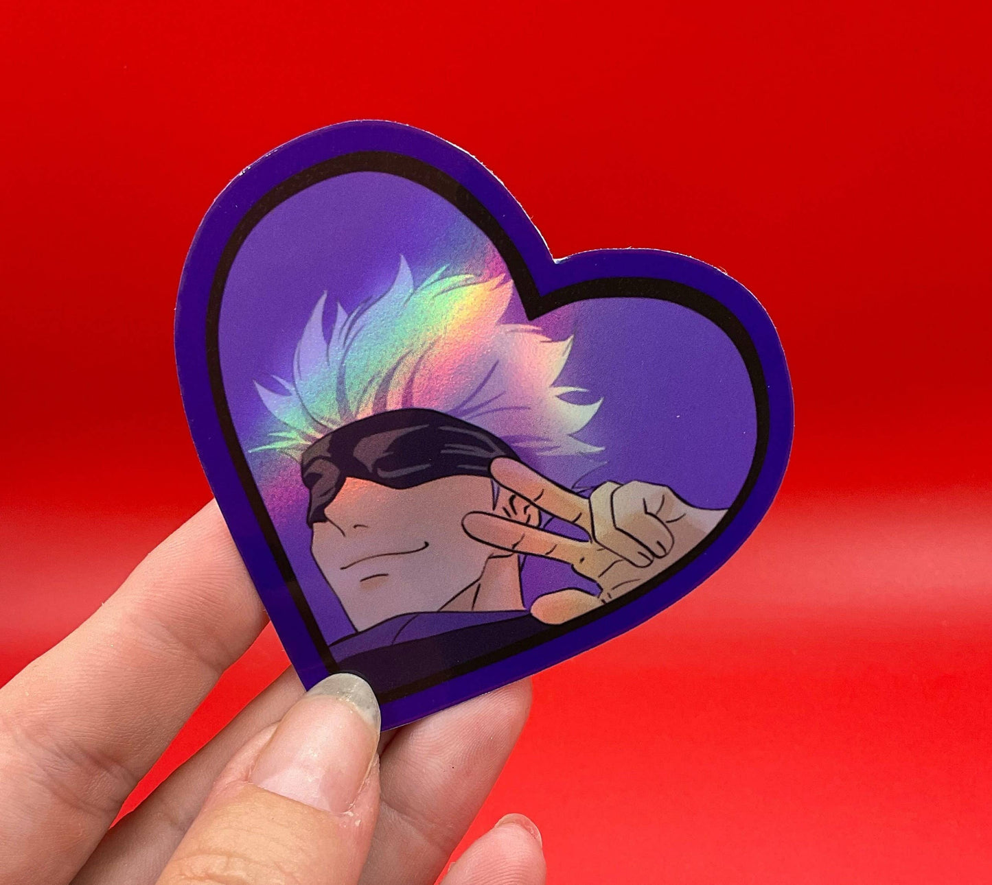 Gojo Satoru Jujutsu Kaisen Heart Sticker