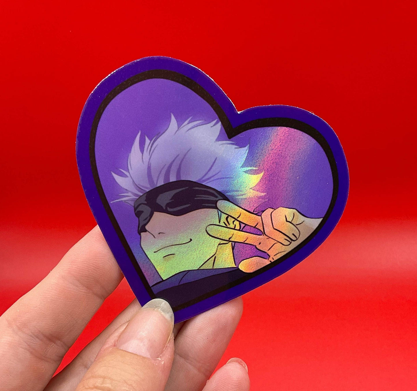 Gojo Satoru Jujutsu Kaisen Heart Sticker