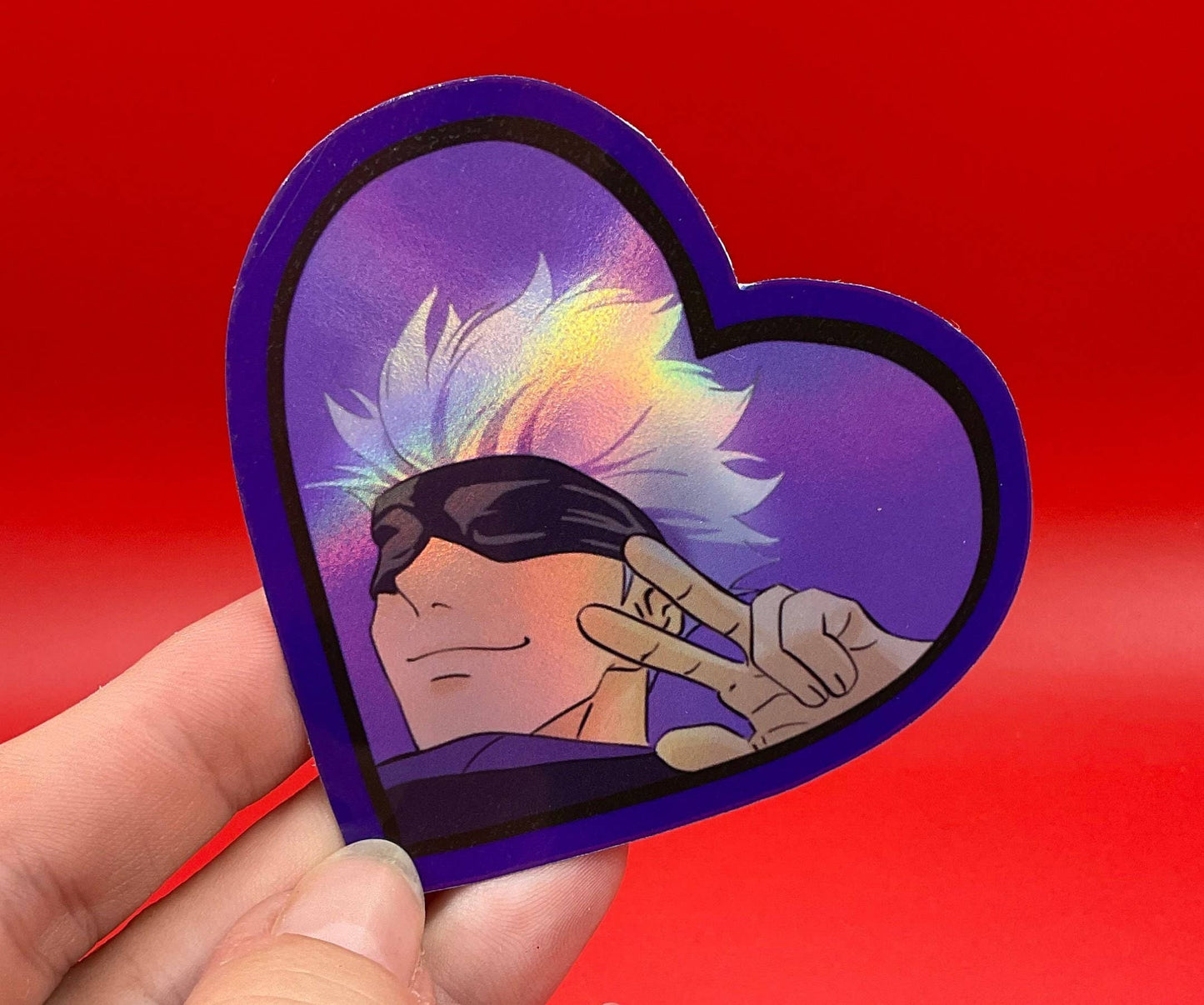 Gojo Satoru Jujutsu Kaisen Heart Sticker